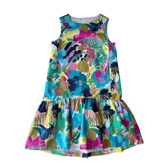 Crewcuts Multicolored Drop Waist Dress Size 14 Girls - Picture 6 of 12